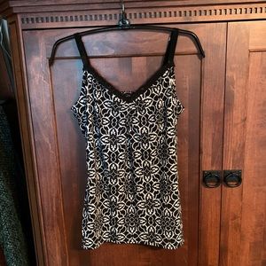WHBM B & W Cami Like New!